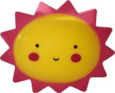 Zonnetje LED Nachtlamp | Smiling Sun | Klein | Incl. batterij | Schattig nachtlampje | Cute cadeau | Kinderen | Siliconen lamp | 12.5 cm