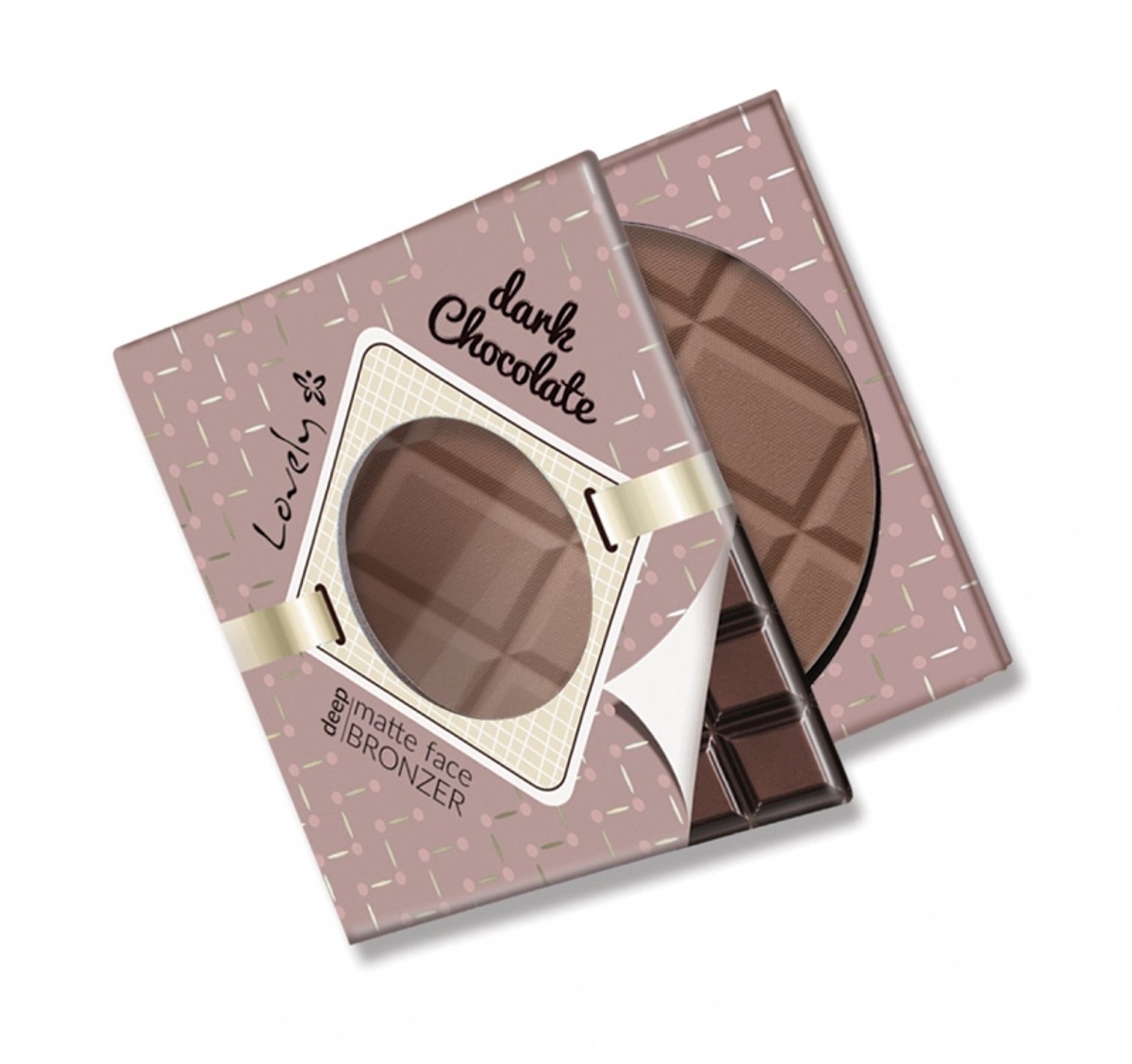 Lovely - Dark Chocolate Deep Matte Face Bronzer Chocolate Matte Bronzer Powder For Face & Body 9G