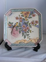 Wandbord Jugendstil / Art nouveau, 100 % handgeschilderd.