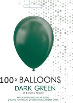 5 inch ballonnen donkergroen 100 stuks.