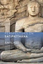 Boek 'Perspectives on Satipatthana' door Analayo, met een afbeelding van een Boeddhabeeld.