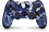 Playstation 4 Controller Skin Camouflage Blauw Sticker