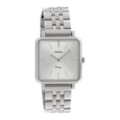 OOZOO Vintage series - Zilveren horloge met zilveren roestvrijstalen armband - C9950 - Ø29