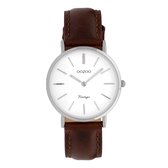 OOZOO Vintage Bruin/Wit horloge  (32 mm) - Bruin