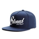 NY ROCKSTAR| Snapback Cap | I'm Stoned not Stupid | Unisex | Blauw | Baseball cap |Pet
