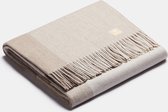 ALPAKA - Classic Gradient Square - Alpaca-wollen Plaid – Beige – 150 x 200