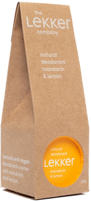The lekker company deodorant -  Mandarijn & Citroen - 30 ML