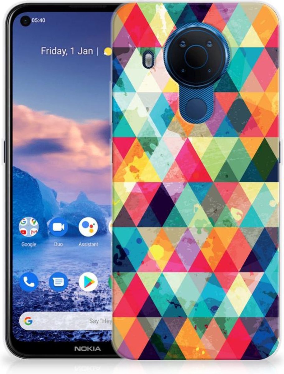 Nokia 5.4 TPU bumper Geruit