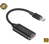 USB C naar HDMI - USB C adapter - USB C converter - zwart mat