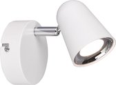 LED Wandspot - Iona Toluno - 3W - Warm Wit 3000K - 1-lichts - Rond - Mat Wit - Kunststof