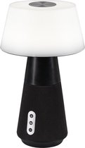 LED Tafellamp - Iona DeeJay - 4W - Aanpasbare Kleur - Rond - Mat Zwart - Kunststof