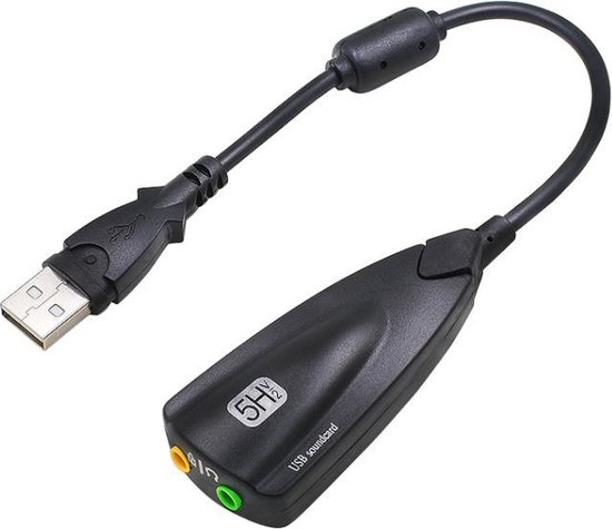 Garpex® External USB Sound Card 7.1 Adapter 5HV2 USB to 3D CH Sound  Antimagnetic Audio... | bol.com