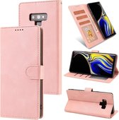 Voor Samsung Galaxy Note9 Fantasy Klassiek Huidgevoel Kalfsleer Textuur Magnetische gesp Horizontale Flip PU lederen tas met houder & kaartsleuf & portemonnee (roze)