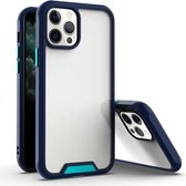 Bright Shield PC + TPU beschermhoes voor iPhone 12/12 Pro (koningsblauw + hemelsblauw)