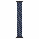 Plastic gesp gemengde kleur nylon gevlochten enkele lus vervangende horlogebanden voor Apple Watch Series 6 & SE & 5 & 4 44 mm / 3 & 2 & 1 42 mm, maat: S (camouflage blauw)