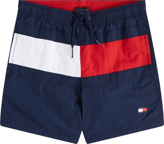 Regelmatigheid kern nietig Tommy Hilfiger boys zwembroek logo flag - navy | bol.com