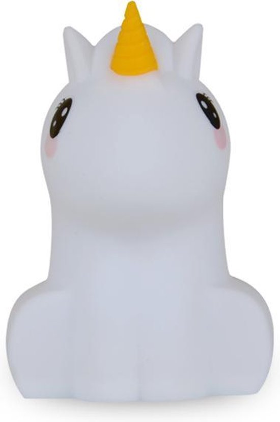 Simply for kids Nachtlamp Eenhoorn LED zacht silicone 12 CM 9 kleuren met oplaadbare batterij oplaadkabel en afstandsbediening van Simply for Kids — afbeelding 2