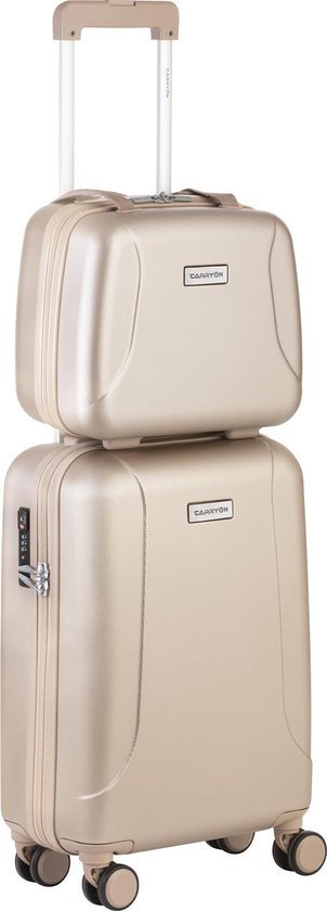 CarryOn Skyhopper Handbagage en Beautycase - 55cm TSA Trolley en Make-up  koffer -... | bol.com