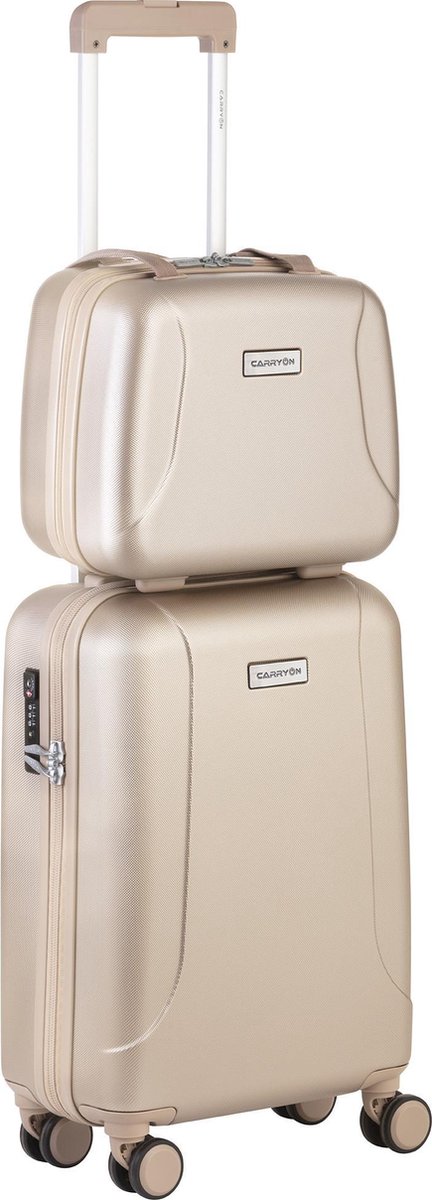 CarryOn Skyhopper Handbagage en Beautycase - 55cm TSA Trolley en Make-up  koffer -... | bol