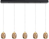 HighLight hanglamp Golden Egg 5L - zwart / goud