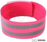Reflecterende Hardloop Verlichting - Sportarmband - Veiligheid - One Size - Roze