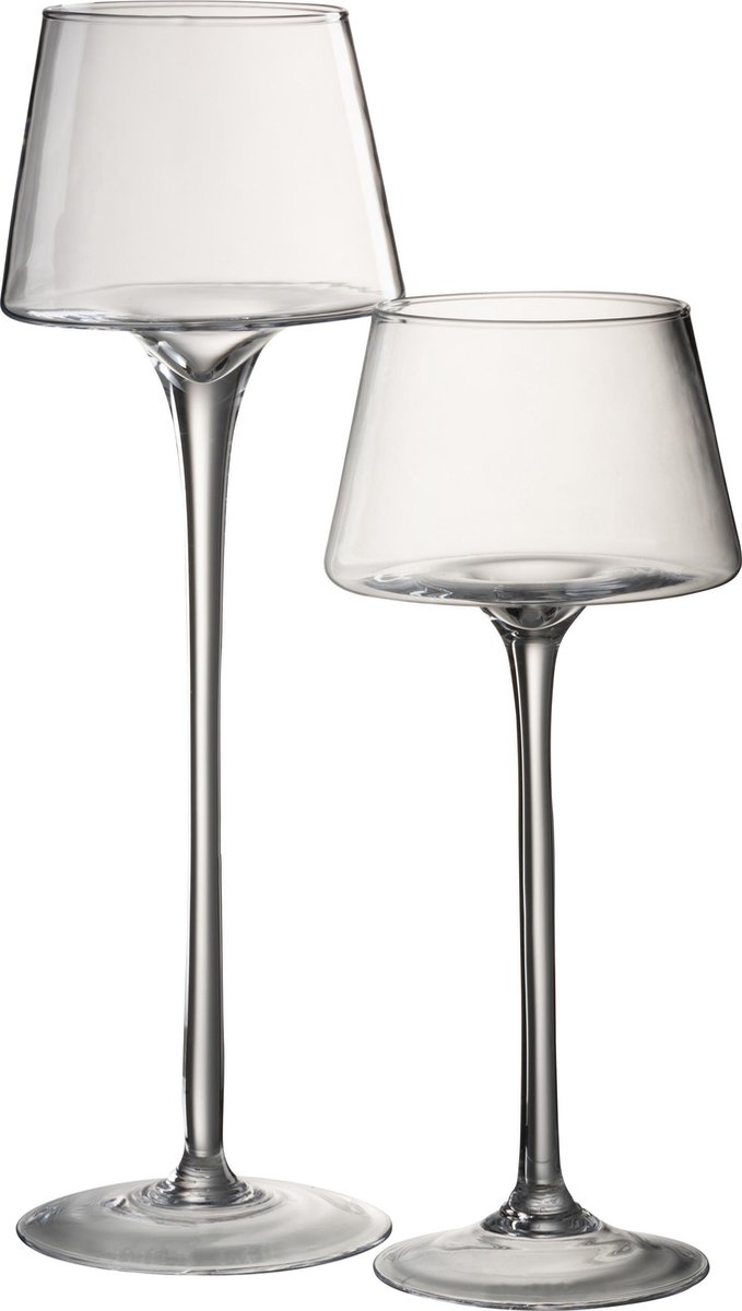 INNA-Glas Bougeoir Roger sur Pied, Boule-Rond, Transparent INNA-Glas Bougeoir Roger sur Pied, Boule-Rond, Transparent
