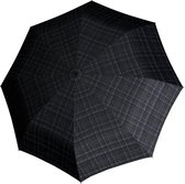 Knirps Paraplu Opvouwbaar / Paraplu Inklapbaar - T-200 Medium Duomatic - Zwart