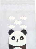 Fako Bijoux® - 100x sacs de fête - sacs-cadeaux en plastique cellophane - sacs à bonbons - Panda - 10x10cm
