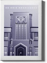 Walljar - De Drie Hoefijzers - Muurdecoratie - Canvas schilderij