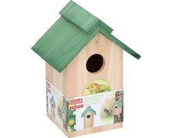 Lifetime Garden - Vogelhuisje - Hangend of staand - 20 x 18 x 14 cm - Groen
