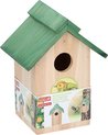 Lifetime Garden - Vogelhuisje - Hangend of staand - 20 x 18 x 14 cm - Groen