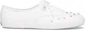 Keds Dames Veterschoenen Champion Starlight Stud Leather White - Wit - maat 40.5