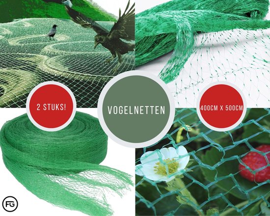 Fijnmazig vijvernet 6 x 5 meter - set van 2 stuks kopen