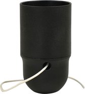Fitting trekschakelaar glad - E27 - Zwart