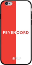 6F hoesje - geschikt voor iPhone 6s -  TPU Case - Feyenoord - met opdruk #ffffff