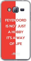 6F hoesje - geschikt voor Samsung Galaxy J3 (2016) -  Transparant TPU Case - Feyenoord - Way of life #ffffff