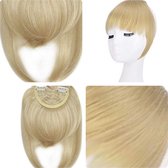 Clip In Pony Haarpony Fringe Bangs Hairextensions LIGHT AS BLOND