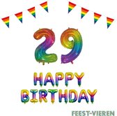 29 jaar Verjaardag Versiering Pakket Regenboog