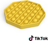 Pop it Fidget Toy- Bekend van TikTok - Hexagon - Geel