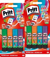 Pritt stift - Rainbow Fun Colors - 2 sets - 4x10 gram - in handige zipperbag