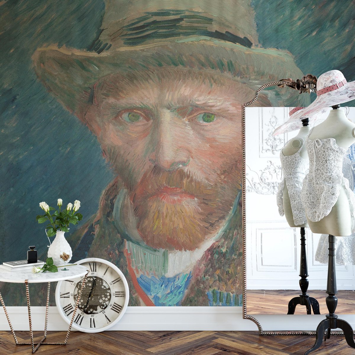 Zelfportret Vincent van Gogh- Zelfklevend fotobehang - Gratis verzending en installatie-kit