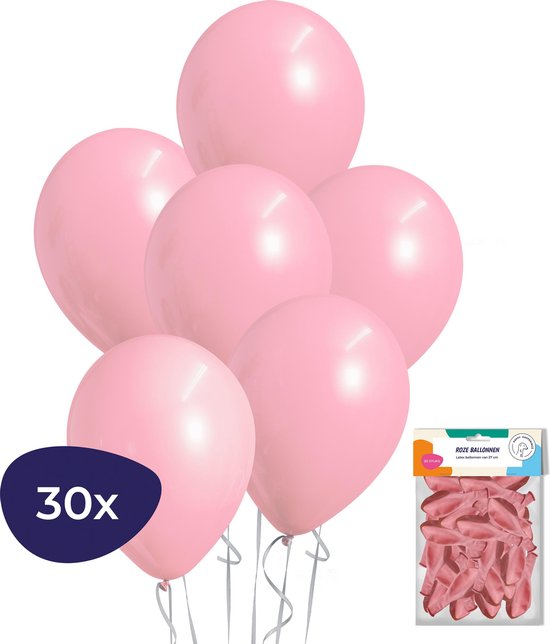 Roze Ballonnen – Sweet 16 Versiering – Geboorte Versiering Meisje – Helium Ballonnen – 30 stuks