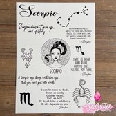 GetGlitterBaby - Henna Plak Tattoos / Tijdelijke Tattoo / Nep Tatoeage / Fake Temporary Tattoo - Sterrenbeeld - Schorpioen / Scorpio