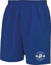 FitProWear Heren Korte broek / sportbroek - Blauw - Maat XL - Sportbroek - Korte sportbroek - Sportshort - Cool Short - Trainingsbroek - Broek Polyester - Sweatshort - Blauwe broek