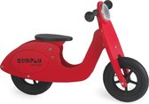 Houten scooter loopfiets rood Simply for Kids