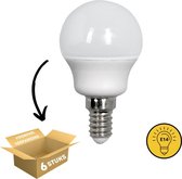 Proventa Longlife LED lamp met kleine fitting E14 - Rond - ⌀ 45 mm - Matte afwerking - 6 x LED lamp