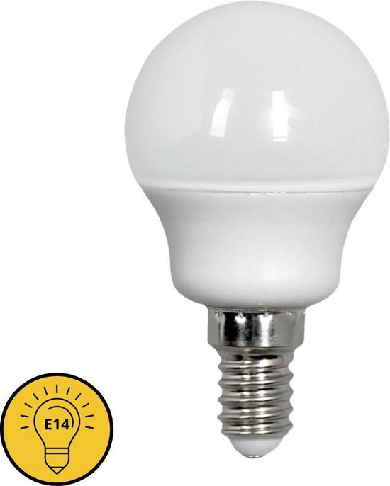 Perceptie Arne de studie Proventa Longlife LED lamp met kleine fitting E14 - Rond - ⌀ 45 mm - Matte  afwerking -... | bol.com