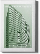 Walljar - World Trade Center - Muurdecoratie - Poster met lijst