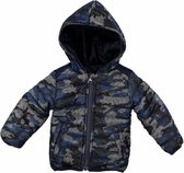 Dirkje winterjas AOP reversible navy Maat: 92