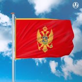 Vlag Montenegro 150x225cm - Spunpoly